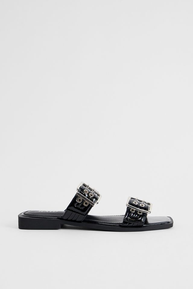 RAID Black Rolly Buckle Sandals #3