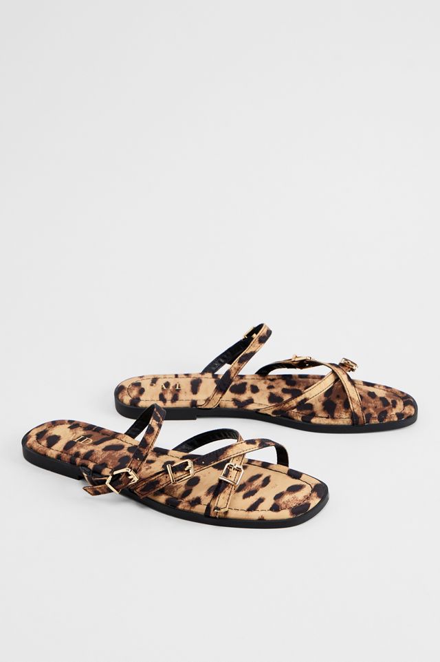 RAID Leopard Lyla Buckle Sandals #1