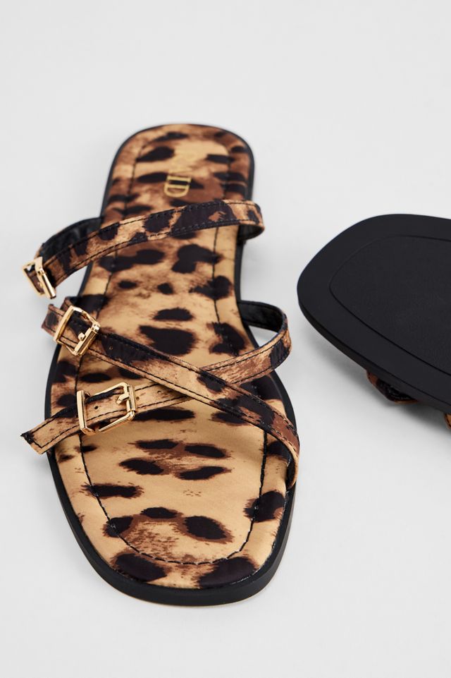 RAID Leopard Lyla Buckle Sandals #2