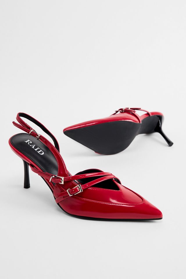 Chaussures à bride arrière Seema RAID rouges #1