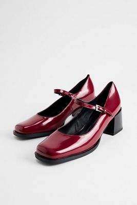 RAID Burgunderrote Emeldaa Mary Jane Schuhe