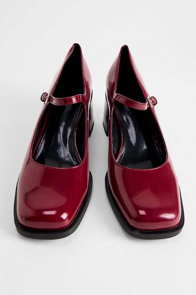 RAID Burgunderrote Emeldaa Mary Jane Schuhe #3