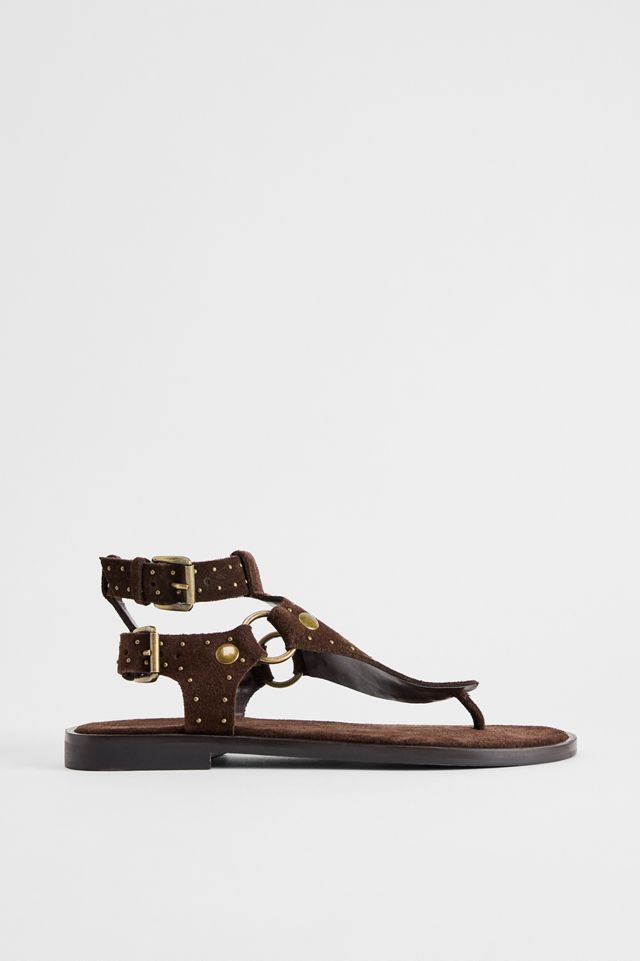 Sandales gladiateur en daim UO Brown Spirit #2