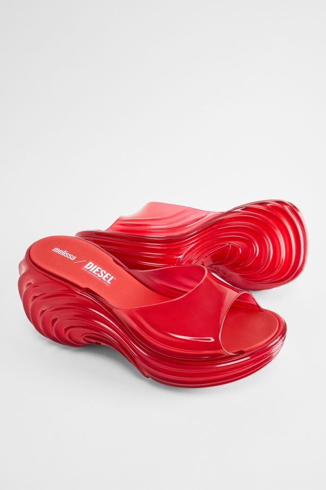 Scarpe con Zeppa Quantum Rosse Melissa x Diesel #1