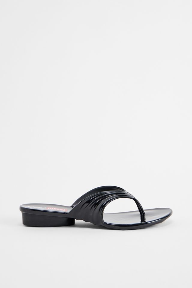 Melissa x Diesel Black Quantum Thong Flip Flops #2