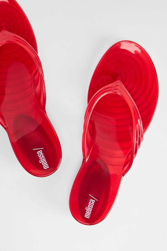 Melissa x Diesel Red Quantum Thong Flip Flops #3
