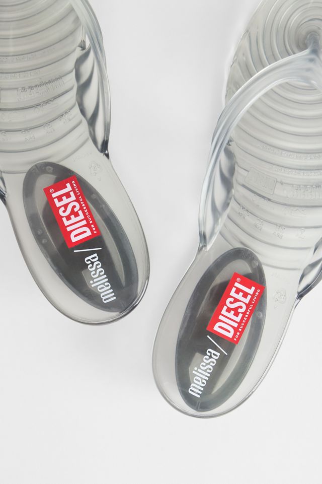 Melissa x Diesel Clear Quantum Thong Flip Flops #4