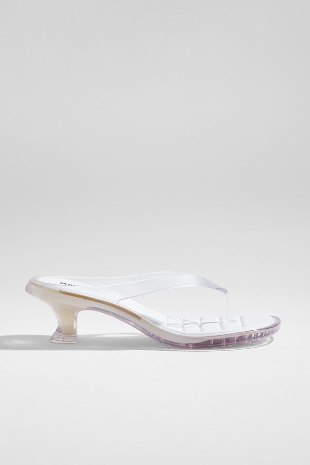 Sandalias de Tiras con Tacón Bajo Blancas Melissa #2