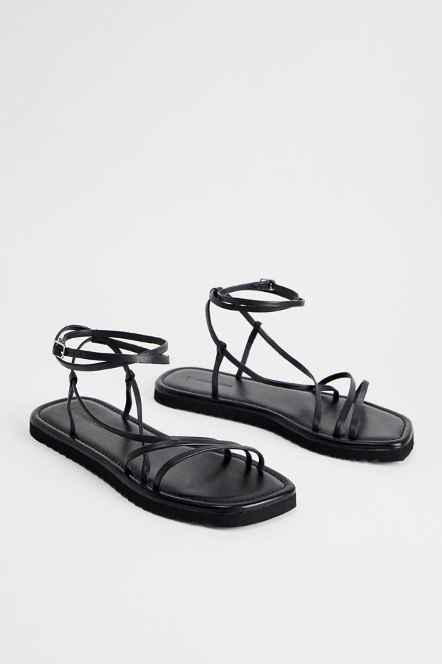 UO Multi-Strap Leather Sandals #1