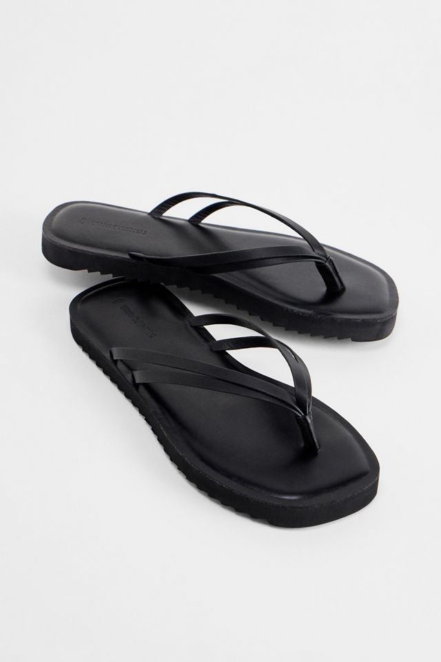 UO Leather Flip Flops #1