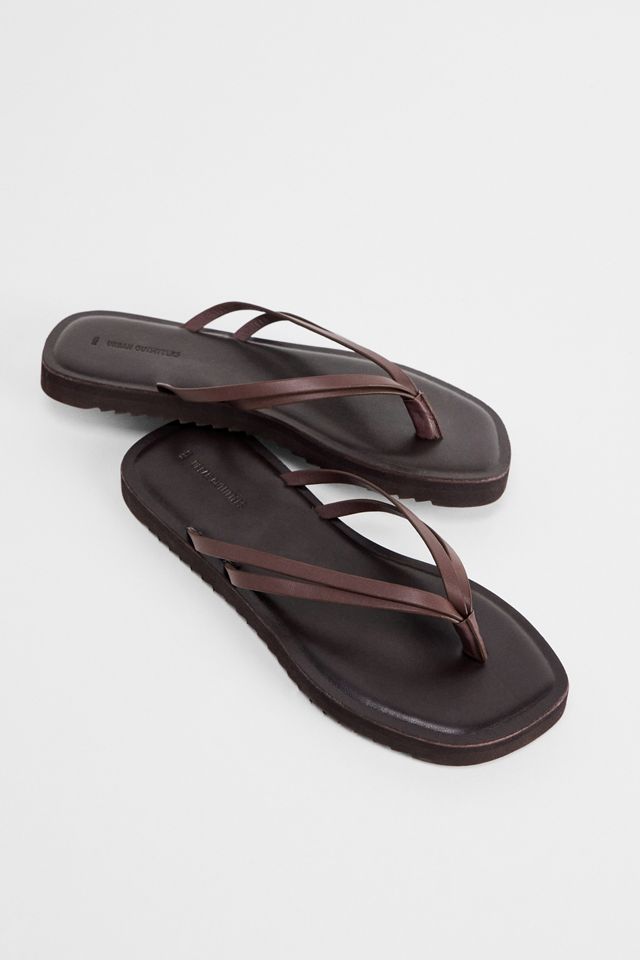 UO Leather Flip Flops #1