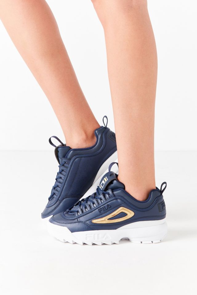 Fila disruptor ii 2025 premium navy trainers