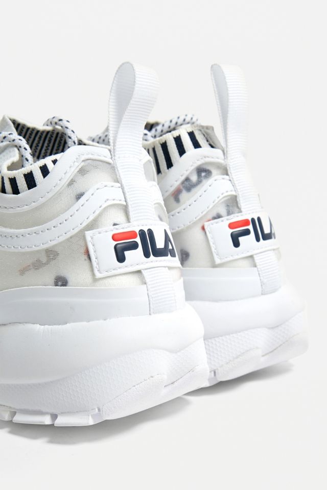 Fila disruptor hot sale with socks