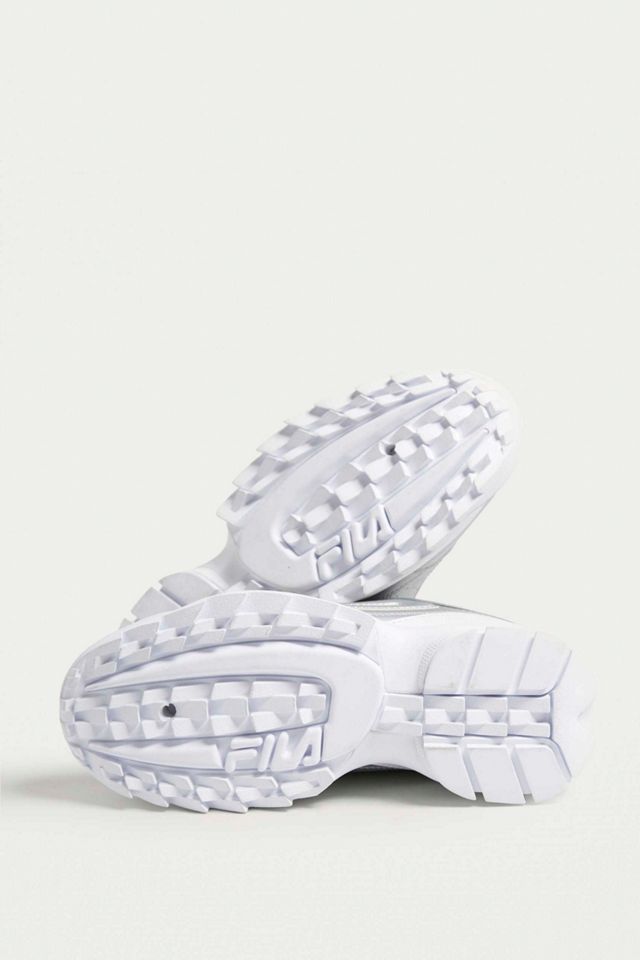 FILA Disruptor II Premium Metal Silver Trainers #4