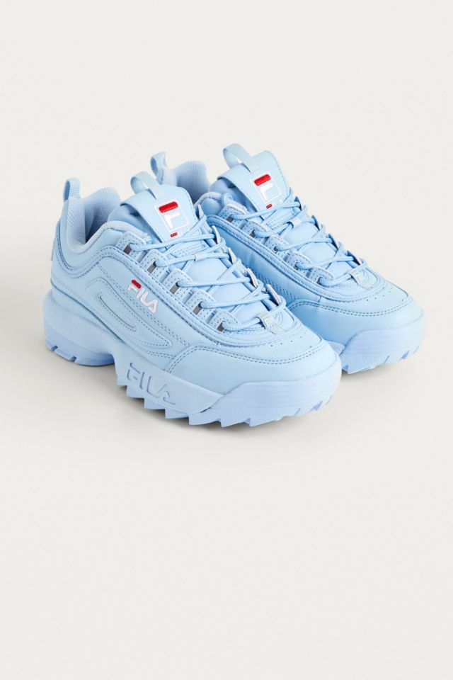 Fila disruptor baby blue on sale trainers