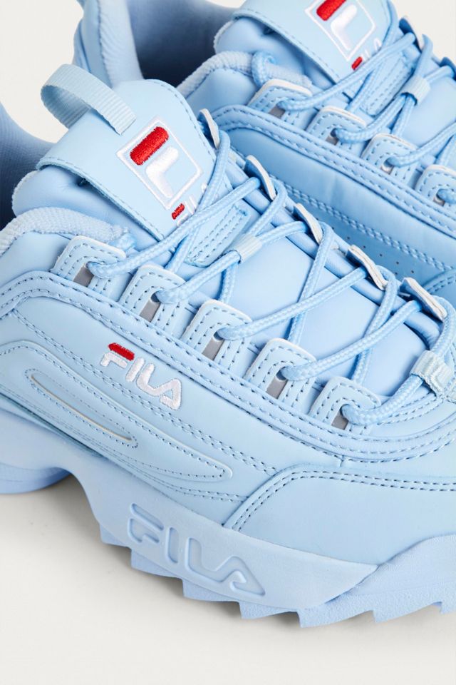 Light blue shop fila disruptor 2