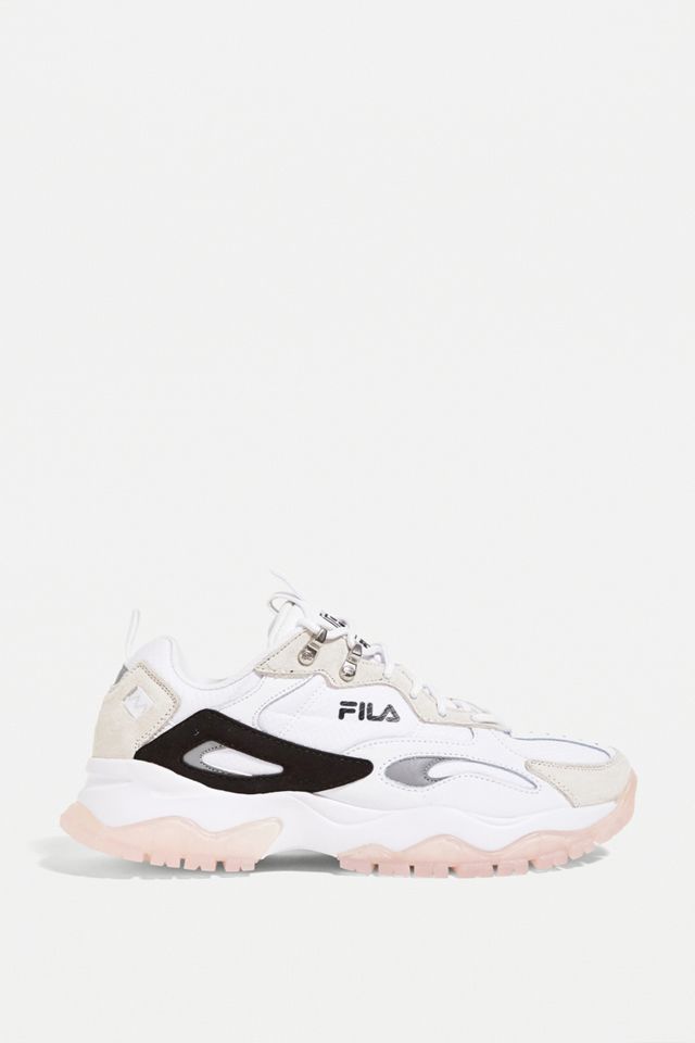 FILA White & Pink Ray Tracer T2 Trainers #2