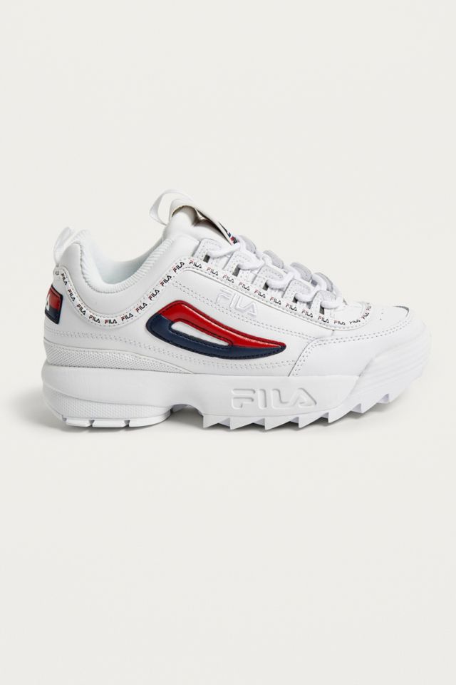 FILA Disruptor II Premium White Trainers Urban Outfitters UK