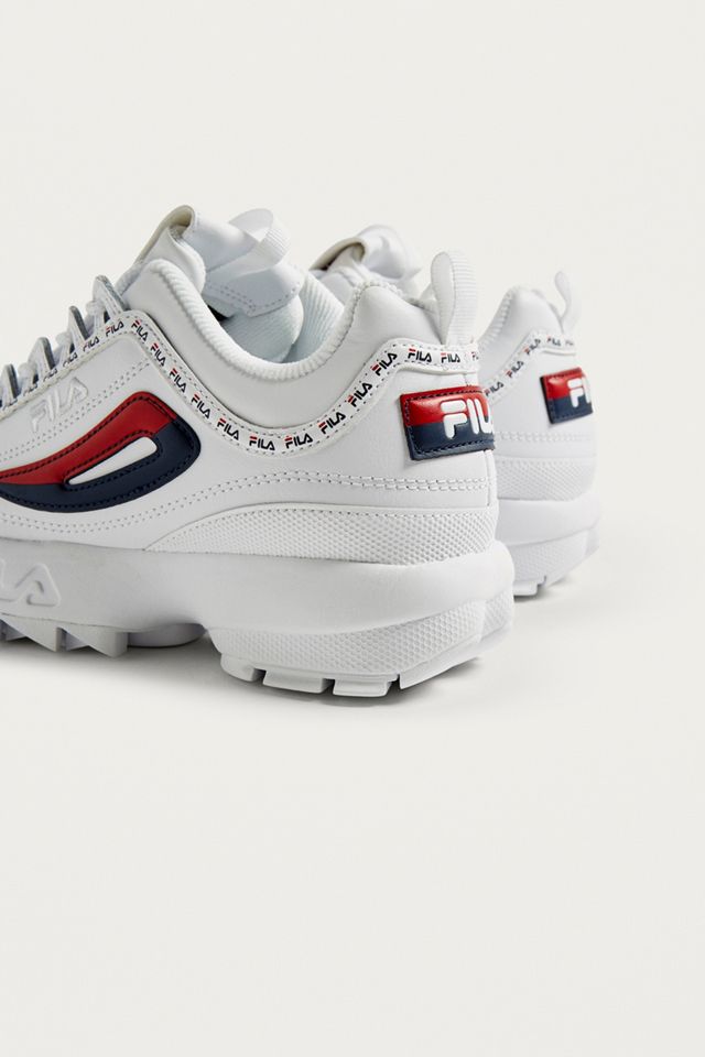 FILA Disruptor II Premium White Trainers #3