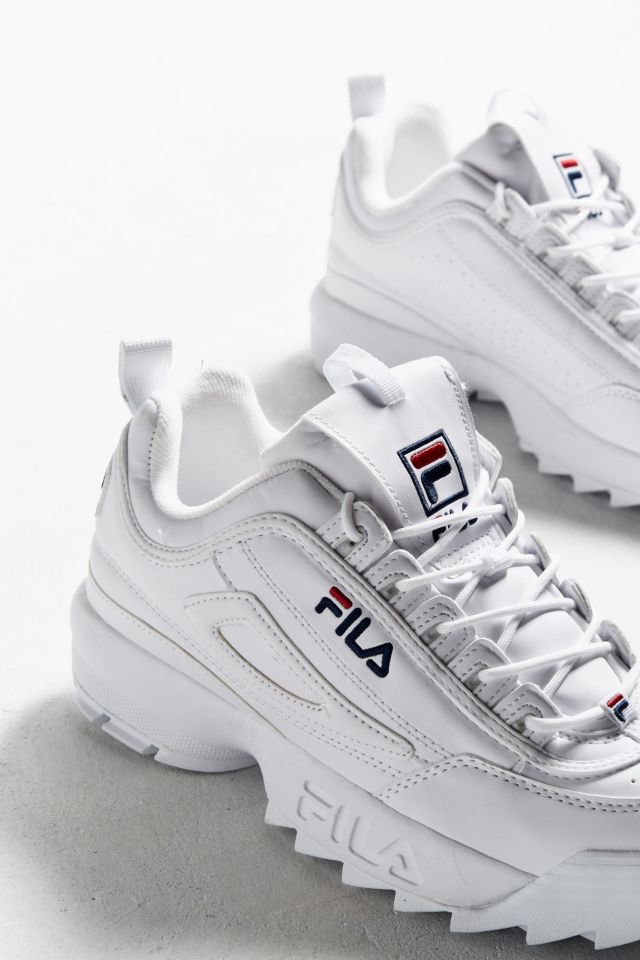 Fila disruptor women's 2025 core white trainers