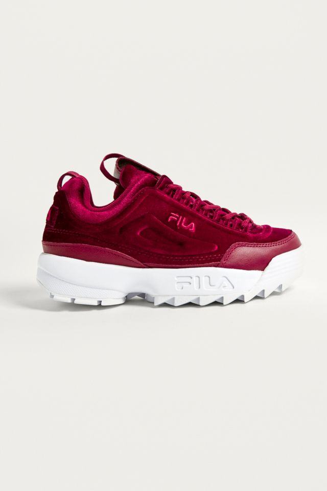 Fila disruptor hotsell velvet women's