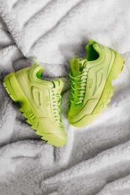 FILA Disruptor Premium Green Trainers Urban Outfitters UK