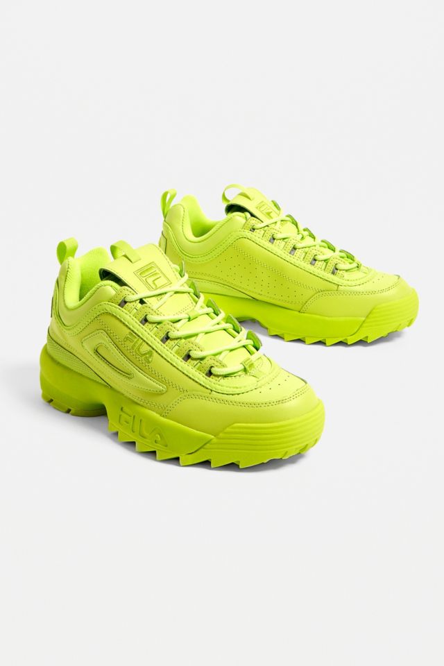 Green deals fila trainers