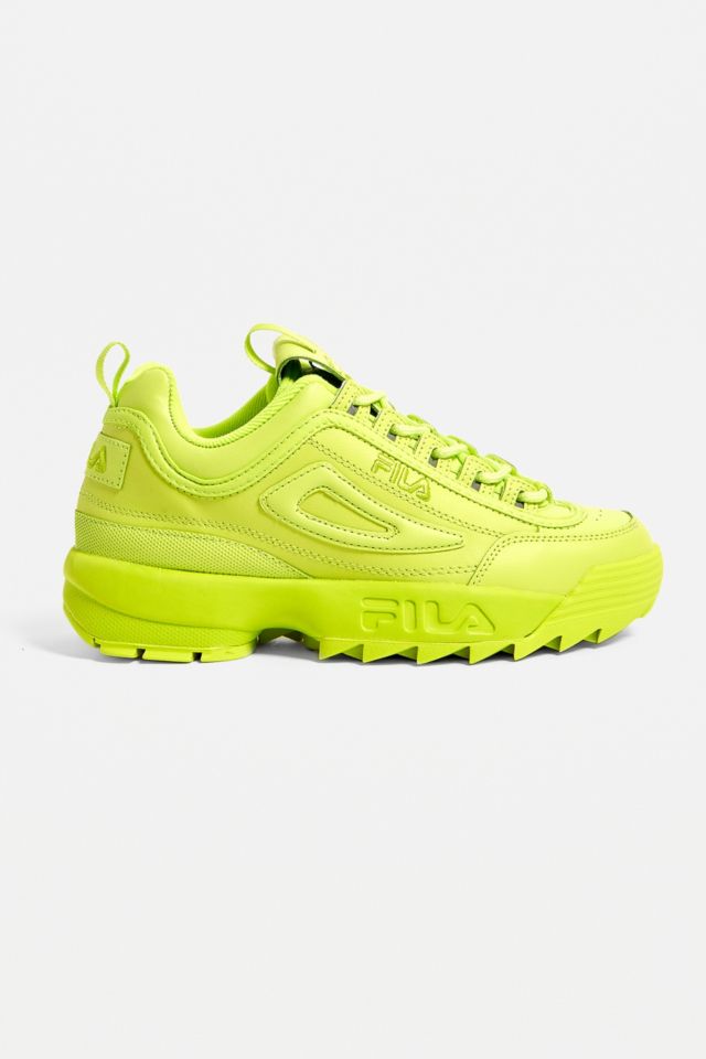 Fila neon green outlet shoes