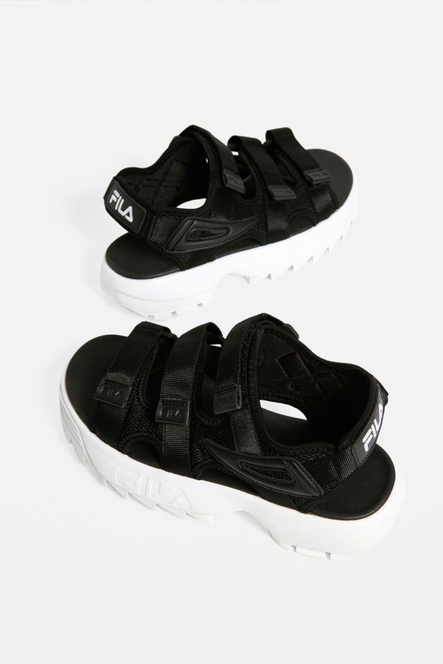 FILA Disruptor Black Sandals