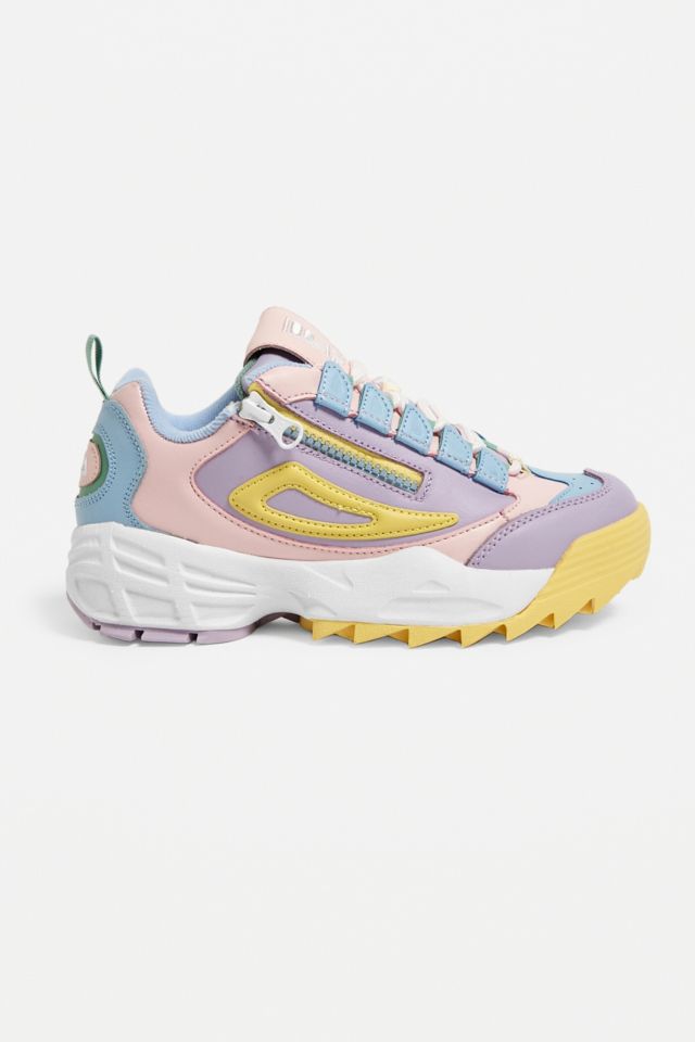 Fila disruptor 3 zip hotsell pink trainers