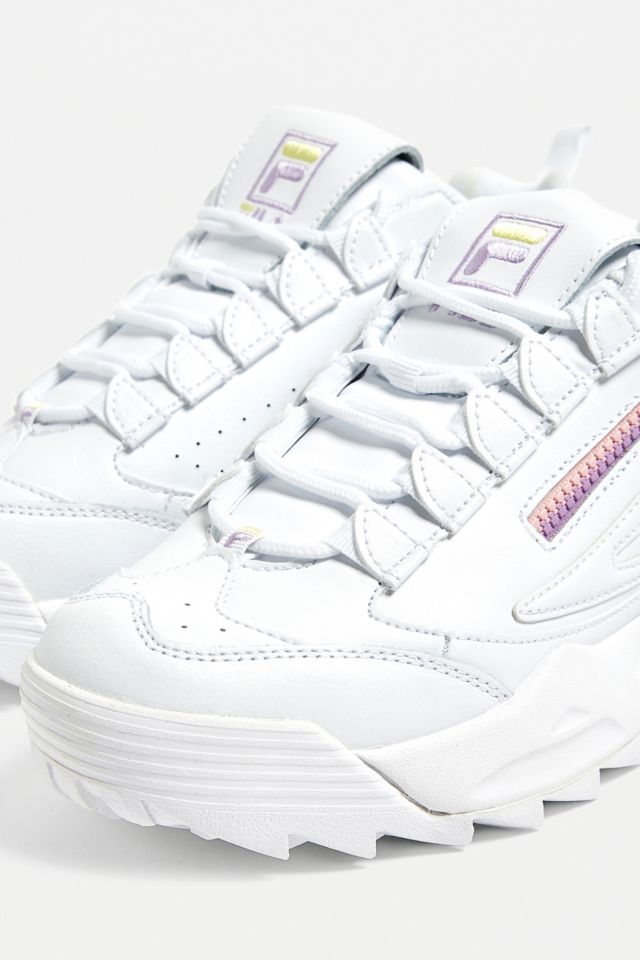 Fila white disruptor 3 zip trainers new arrivals