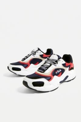 FILA Luminance Red + Blue Trainers | Urban Outfitters UK