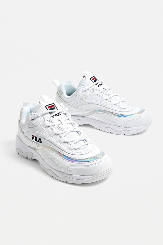 Silver fila online sneakers