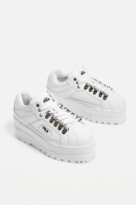 Fila trailblazer shop wedge white