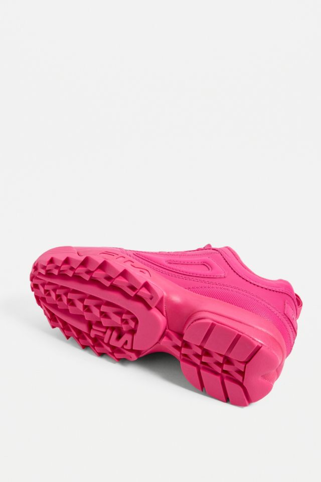 Bright pink best sale fila disruptor