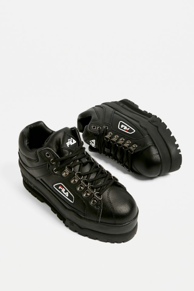 Fila platform outlet black