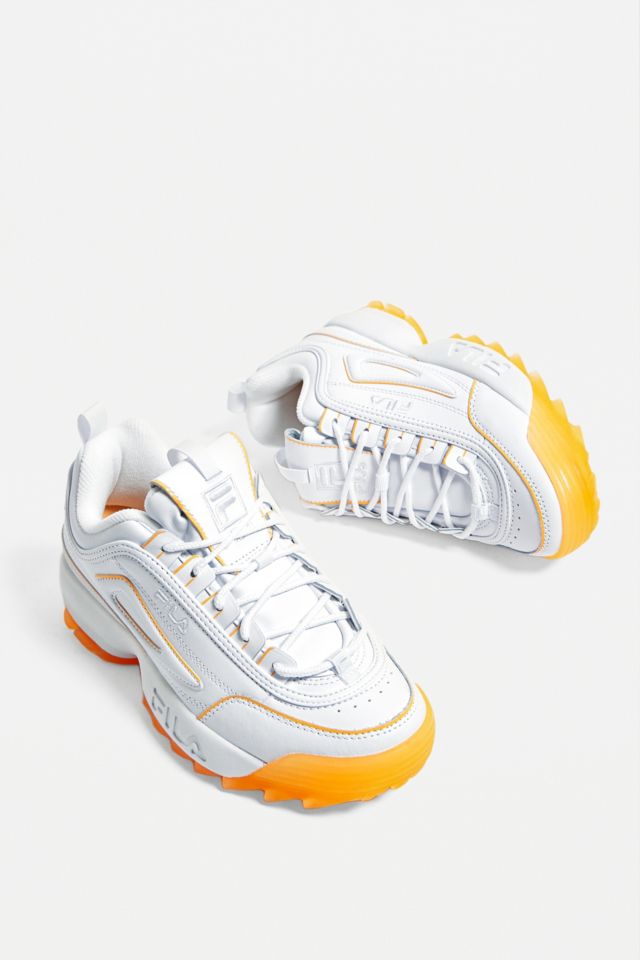 Fila disruptor shop white orange