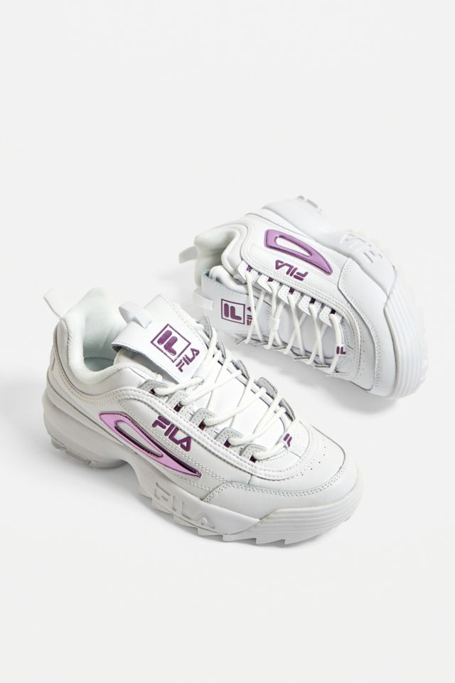 Fila disruptor white outlet and purple