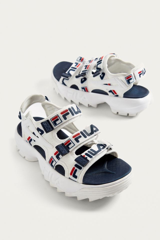 Fila logo strap store sandals