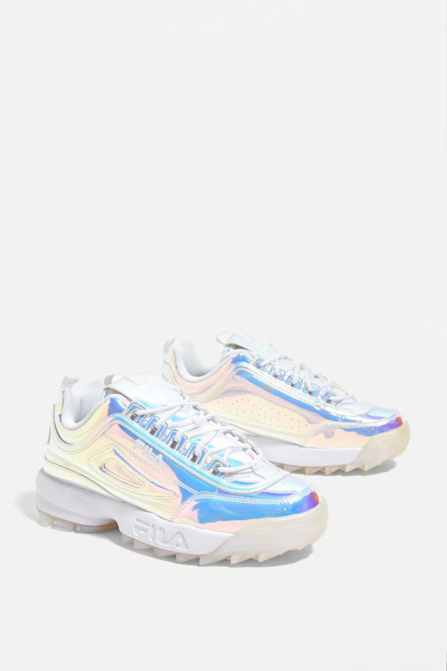 Iridescent store fila trainers