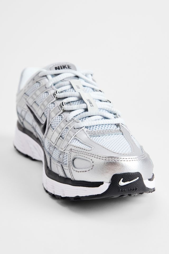Nike Weiße & Silberne P-6000 Sneaker #1