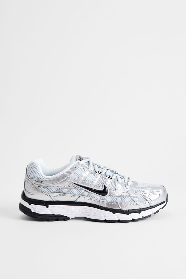 Nike Weiße & Silberne P-6000 Sneaker #2