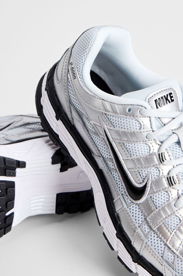 Nike Weiße & Silberne P-6000 Sneaker #3