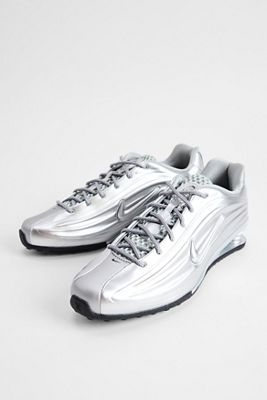 Nike Silver Metallic Shox Z Trainers