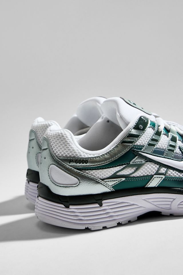 Scarpe da Ginnastica Nike P-6000 Bianche e Verdi #4