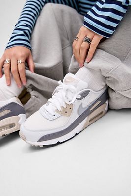 Scarpe da ginnastica Nike Air Max 90 Bianche e Beige
