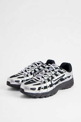 Nike Black & Silver P-6000 Trainers
