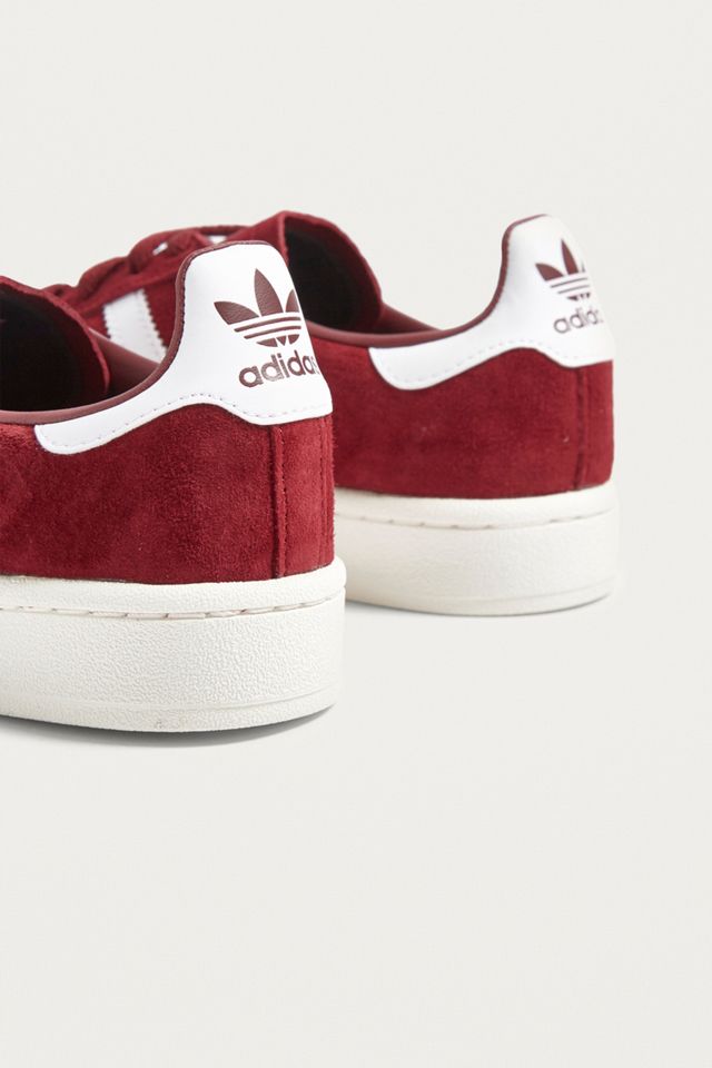adidas Originals Campus Red Suede Trainers | Urban Outfitters UK