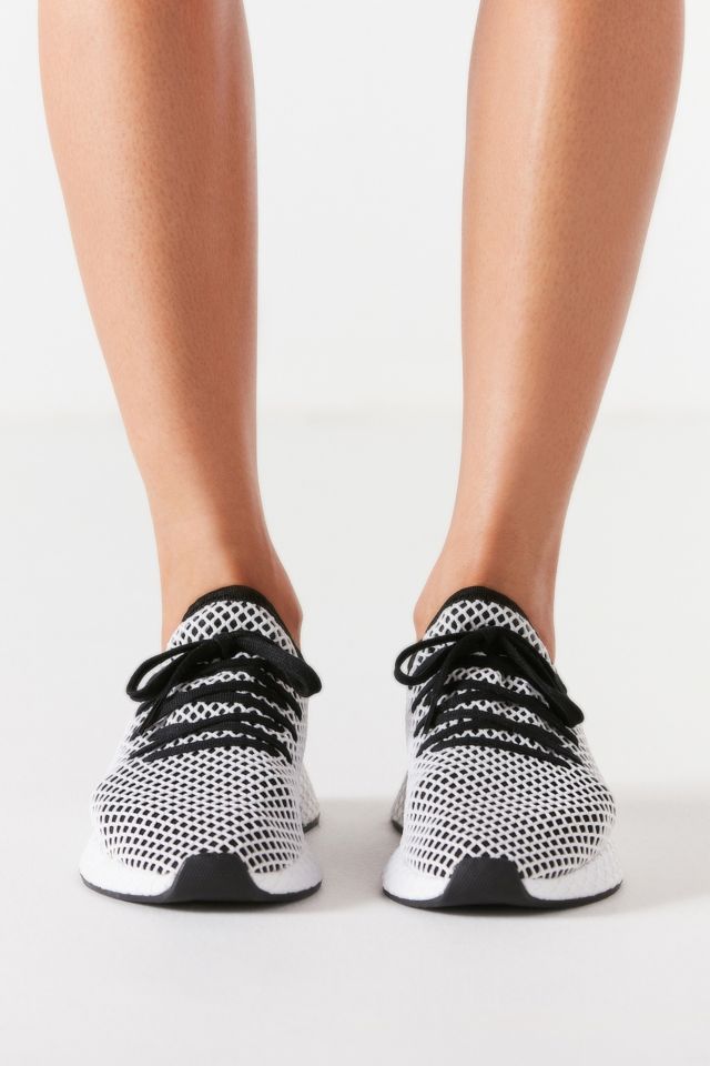 adidas Originals Deerupt Black and White Running Trainers | Urban ...