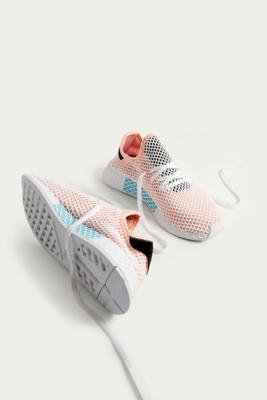 adidas Originals Deerupt Peach and White Running Trainers